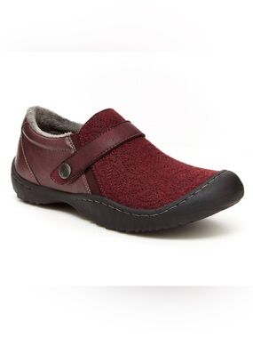 JSport by Jambu Women's Burgundy Slip-On Moccasin